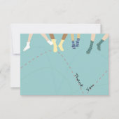 Flatte van de Partij van de Stof Dank u Bedankkaart (Voorkant)