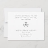 Flatte zakelijke moderne, bedankt kaarten (Achterkant)