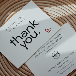 Flatte zakelijke moderne, bedankt kaarten