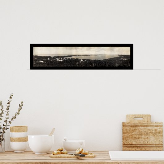 Flatts Village Bermuda Photo 1911 Poster (Keuken)