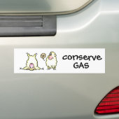 Flatulent Sheep Bumpersticker (Op auto)