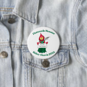 Flatwoods Monster Biden-Harris Pin Ronde Button 7,6 Cm (In situ)