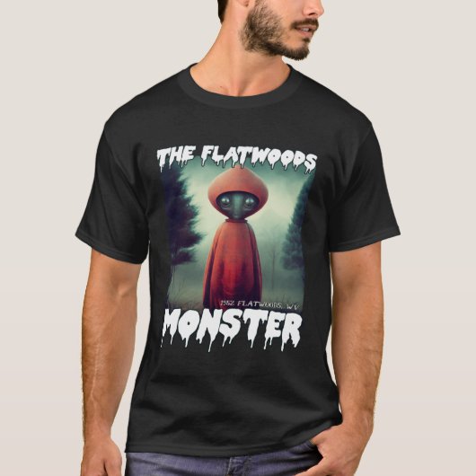 Flatwoods Monster Braxie 1952 Creepy Alien Cryptid T-shirt (Voorkant)
