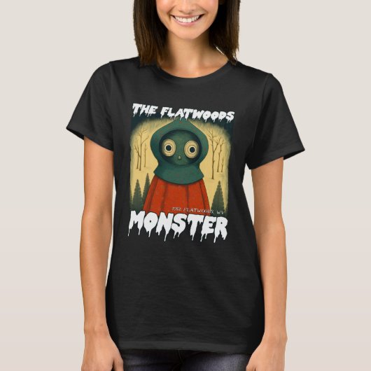 Flatwoods Monster Braxie 1952 Creepy Alien Cryptid T-shirt (Voorkant)