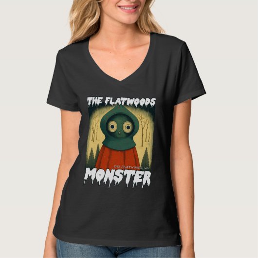 Flatwoods Monster Braxie 1952 Creepy Alien Cryptid T-shirt (Voorkant)