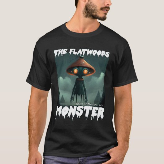 Flatwoods Monster Braxie 1952 Creepy Scary Cryptid T-shirt (Voorkant)