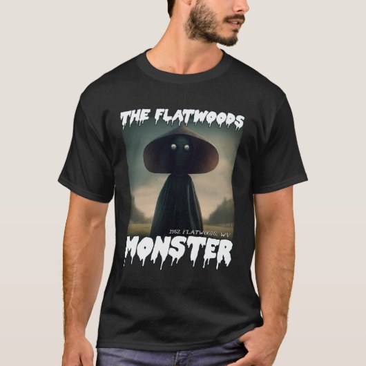 Flatwoods Monster Braxie 1952 griezelig eng crypti T-shirt (Voorkant)