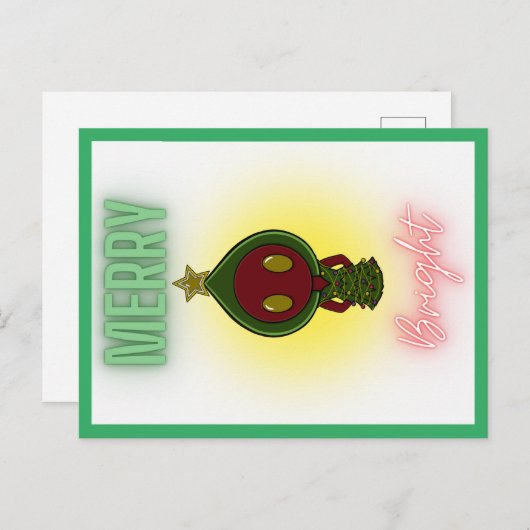 Flatwoods monster kerst briefkaart (Voorkant / Achterkant)