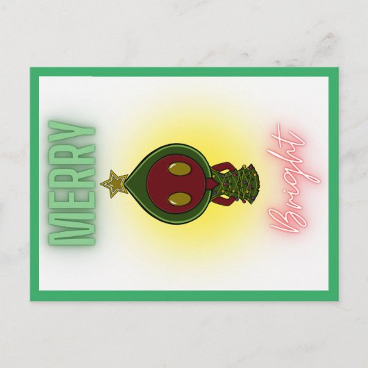 Flatwoods monster kerst briefkaart (Voorkant)