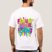 "Flaunt Your Flaws" T-shirt ontwerp: (Achterkant)
