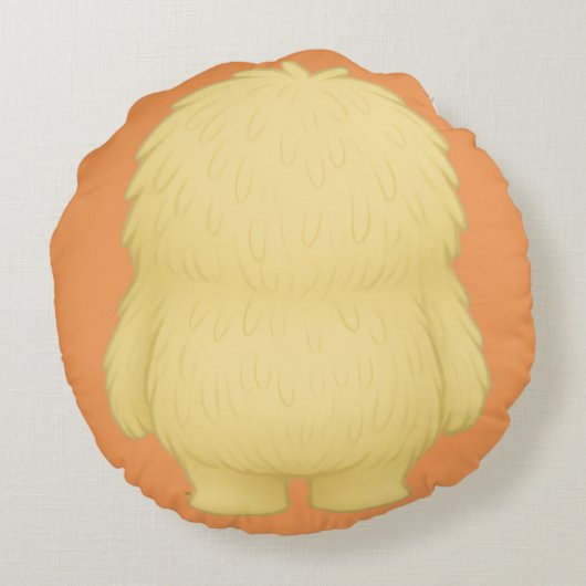 Flauschi Kissen – Das Empathie-Monster Rond Kussen (Achterkant)