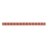 Flauschiger Igel Geschenkband Rotdesign 3,8 cm Grosgrain Lint (Voorkant)