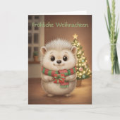 Flauschiger Igel mit Geschenkzauber Kaart (Voorkant)