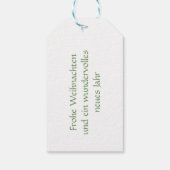 Flauschiger Igel mit Weihnachtsgeschenk Cadeaulabel (Achterkant)