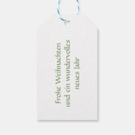 Flauschiger Igel mit Weihnachtsgeschenk Cadeaulabel