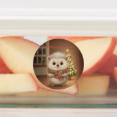 Flauschiger Igel Weihnachtszauber Design Labels (Aangebracht)