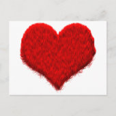 Flauschiges Herz Briefkaart (Voorkant)