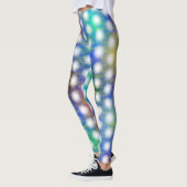 Flauwe randcirkels op gekleurde achtergrond leggings (Links)
