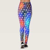 Flauwe randcirkels op gekleurde achtergrond leggings (Achterkant)