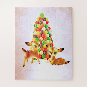  flauwvallen door kerstboom met gumdrop legpuzzel