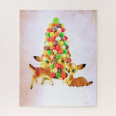  flauwvallen door kerstboom met gumdrop legpuzzel (Verticaal)