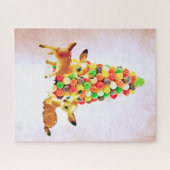  flauwvallen door kerstboom met gumdrop legpuzzel (Horizontaal)