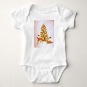  flauwvallen door kerstboom met gumdrop romper (Voorkant)