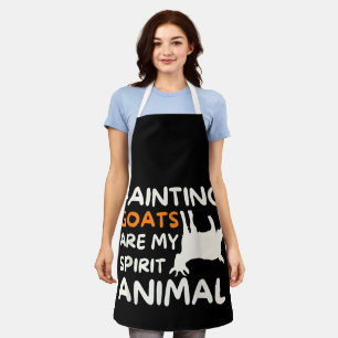 Flauwvallende Geiten Zijn Mijn Spirit Animal Grapp Schort