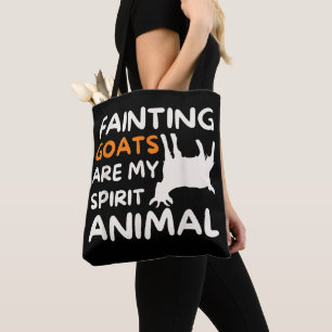 Flauwvallende Geiten Zijn Mijn Spirituele Dier Gra Tote Bag