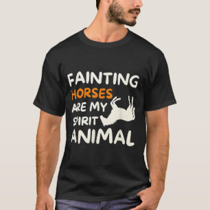 Flauwvallende paarden zijn mijn favoriete dier leu t-shirt