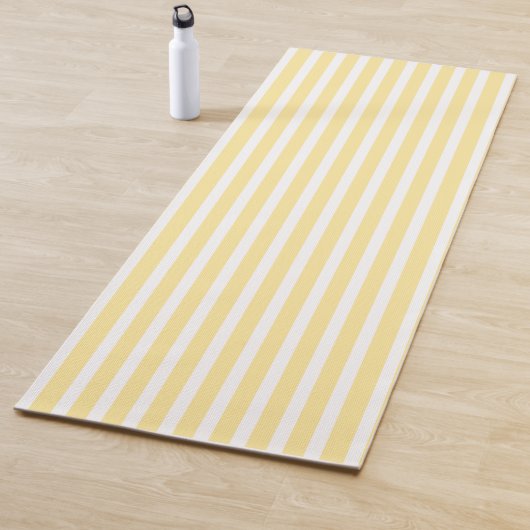 Flavescent Yellow  Vertical Stripped  Yogamat (In situ)