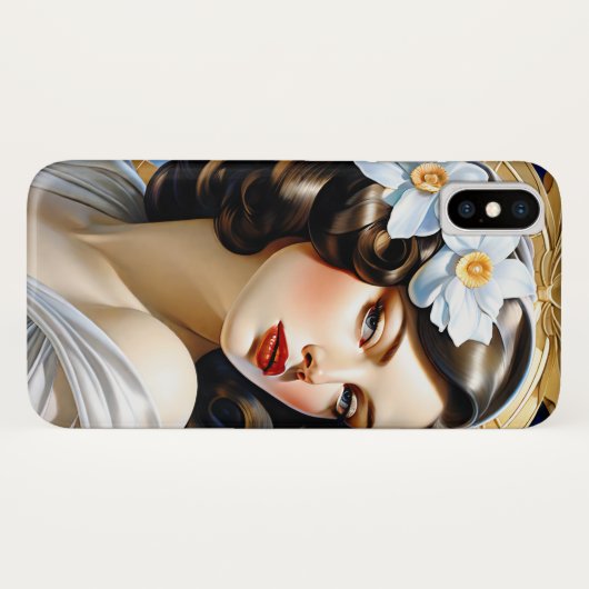 Flavia Art Nouveau Groep Mucha Stijl Case-Mate iPhone Case (Achterkant (horizontaal))