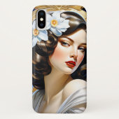 Flavia Art Nouveau Groep Mucha Stijl Case-Mate iPhone Case (Achterkant)