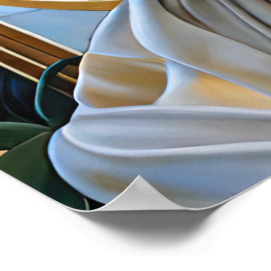 Flavia Art Nouveau Groep Mucha Stijl Poster (Hoek)