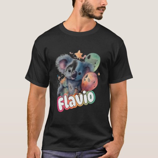 Flavio - Schattigee jongensnaam met Schattigee koa T-shirt (Voorkant)