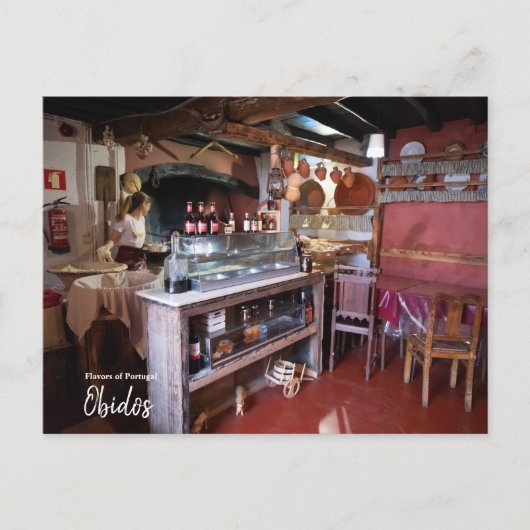 Flavors van Portugal, Obidos Briefkaart (Voorkant)