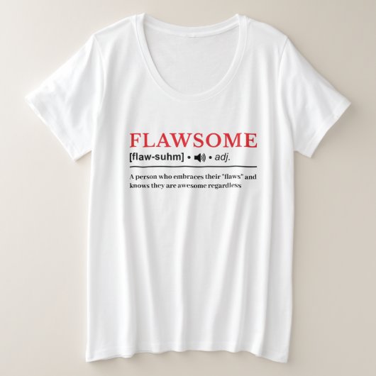 Flawaai - definitie van woordenboek grote maat t-shirt (Design voorkant)