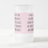 "FLAWLESS DANCE MOVES" FUNNY BEER/WINE-MOK MATGLAS BIERPUL (Center)