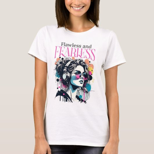 Flawless & Fearless Grafisch T-Shirt (Voorkant)