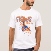 Flaws Are Art – Creative Minimalist T-Shirt by Mav (Voorkant)