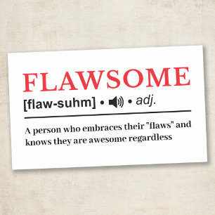 Flawsome - Aanpasbare Woordenboek Definitie Rechthoekige Sticker