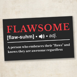 Flawsome - Aanpasbare Woordenboekdefinitie Rechthoekige Sticker