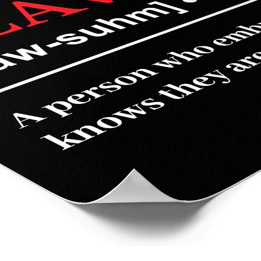 Flawsome - Customizable Definition Poster (Hoek)