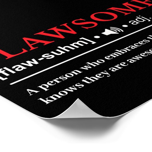 Flawsome - Customizable Definition Poster (Hoek)