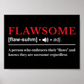 Flawsome - Customizable Definition Poster (Voorkant)