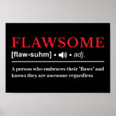 Flawsome - Customizable Definition Poster (Voorkant)