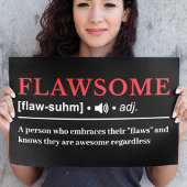 Flawsome - Customizable Definition Poster