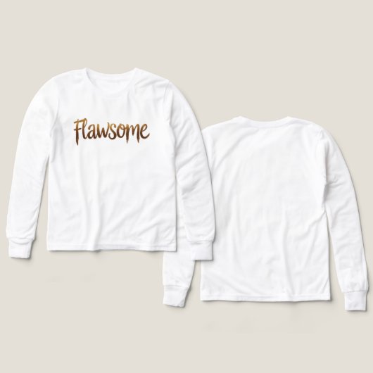 "Flawsome" Kids' Self-Esteem & Confidence T-Shirt  (Voorkant /achterkant)
