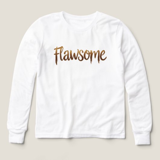 "Flawsome" T-shirt voor kinderen Zelfvertrouwen & (Voorkant)