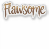 "Flawsome" Zelfvertrouwen & Zelfwaardering voor Ki Sticker (Voorkant)